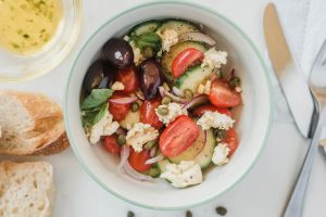 vegan greek salad feta
