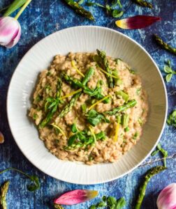 Creamy Risotto with Asparagus and Peas